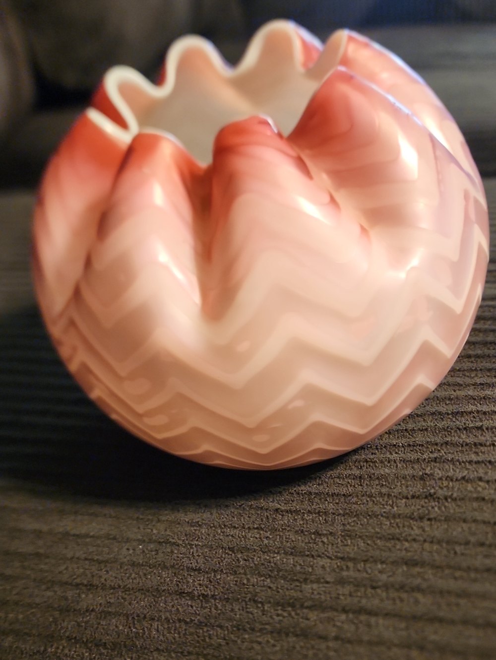 Vintage Mother Of Pearl Rose Bowl